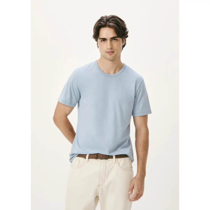 CAMISETA MM MASC AZUL CLARO