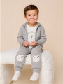 CONJUNTO OSO SET 3 PCS GRIS MELANGE M