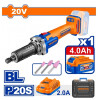 AMOLADORA RECTA A BATERIA WADFOW 20V P20S + BATERIA 4.0AH + CARGADOR + ACCES AMOLADORA RECTA A BATERIA WADFOW 20V P20S + BATERIA 4.0AH + CARGADOR + ACCES