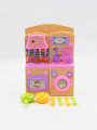 COCINA SET MUÑECA CON ACCESORIOS ROSADO (V)