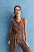 CHALECO MALDIVAS Marron