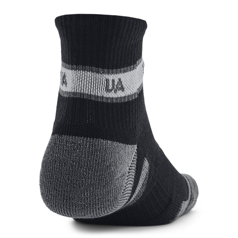UA Perf Tech Nvlty 3pk Qtr-WHT BLK-001