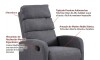 Poltrona Reclinable Giratoria Mecedora - Rocking Gris