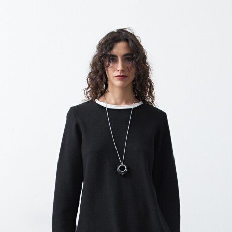 SWEATER GENARO Negro/Blanco