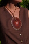 Simple Ágata Necklaces Terracota