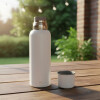 Termo Bala en acero inox de 1 lt Blanco