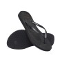 Sandalias Havaianas Slim Gloss Mujer Negro/Plata/Negro