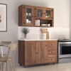 Mueble De Cocina Aereo Alacena + Bajo Mesada Madera Mueble De Cocina Aereo Alacena + Bajo Mesada Madera