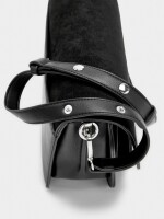 Bolso Bandolera Con Solapa negro