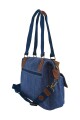 Morral de lona vintage Azul