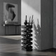 Soporte de paraguas de metal NEGRO