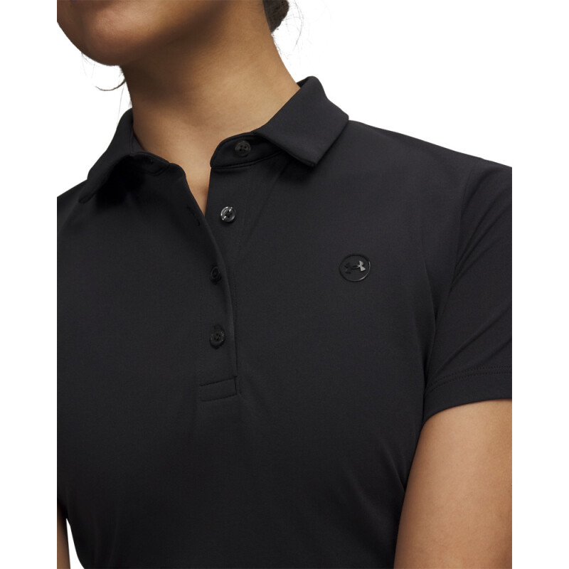 UA ArmourDry SS Polo-BLU BLK-001