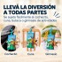 Libro Sensorial de Tela para Bebé con Colas y Texturas Azul 1