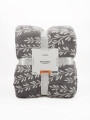 MANTA SHERPA PRINT 2 PLAZAS GRIS (V)