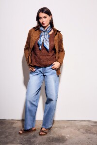 Camisa Gamuza Vegana Camel