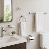 KIT BAÑO ACERO INOX CLIUS 5P Kit Baño Acero Inox Clius 5p
