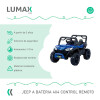 Auto a Batería Lumax 4x4 12V control remoto, USB y Música Azul