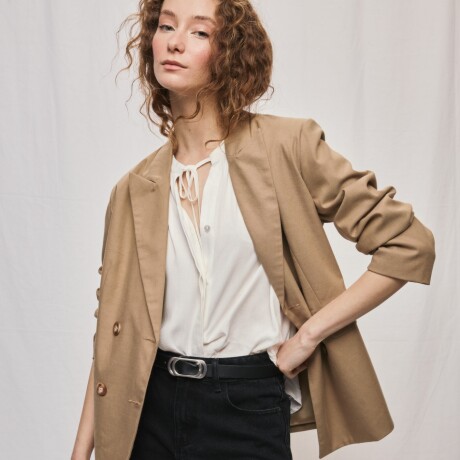 BLAZER VECTOR CAFÉ Café