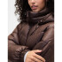 V-ULTIMATE WAISTED PUFFER DARK BROWN 1
