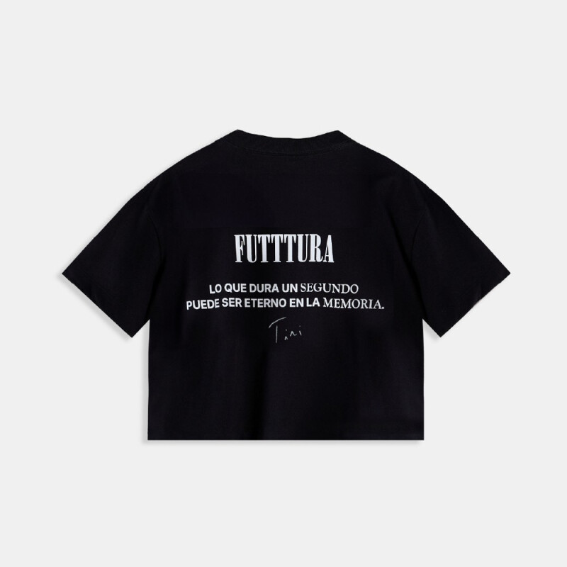 W LIVE CROP SS TINI CUPIDO-BLK BLK-001