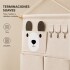 Organizador Colgante Infantil Osito Perchero Bolsillos Blanco