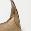Cartera al hombro Windsor en cuero arrugado Taupe