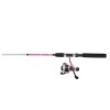 Caña Okuma Steeler Combo Caña + Reel + Tanza 1,65 Mts Fucsia