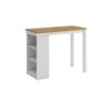 Desayunador 4 Bancos Cocina Comedor Madera Blanco Desayunador 4 Bancos Cocina Comedor Madera Blanco