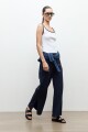 Pantalon pretina elastizada azul marino