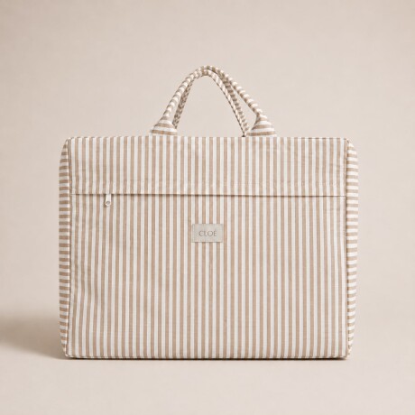 Valija Baby Carry On Stripes Camel