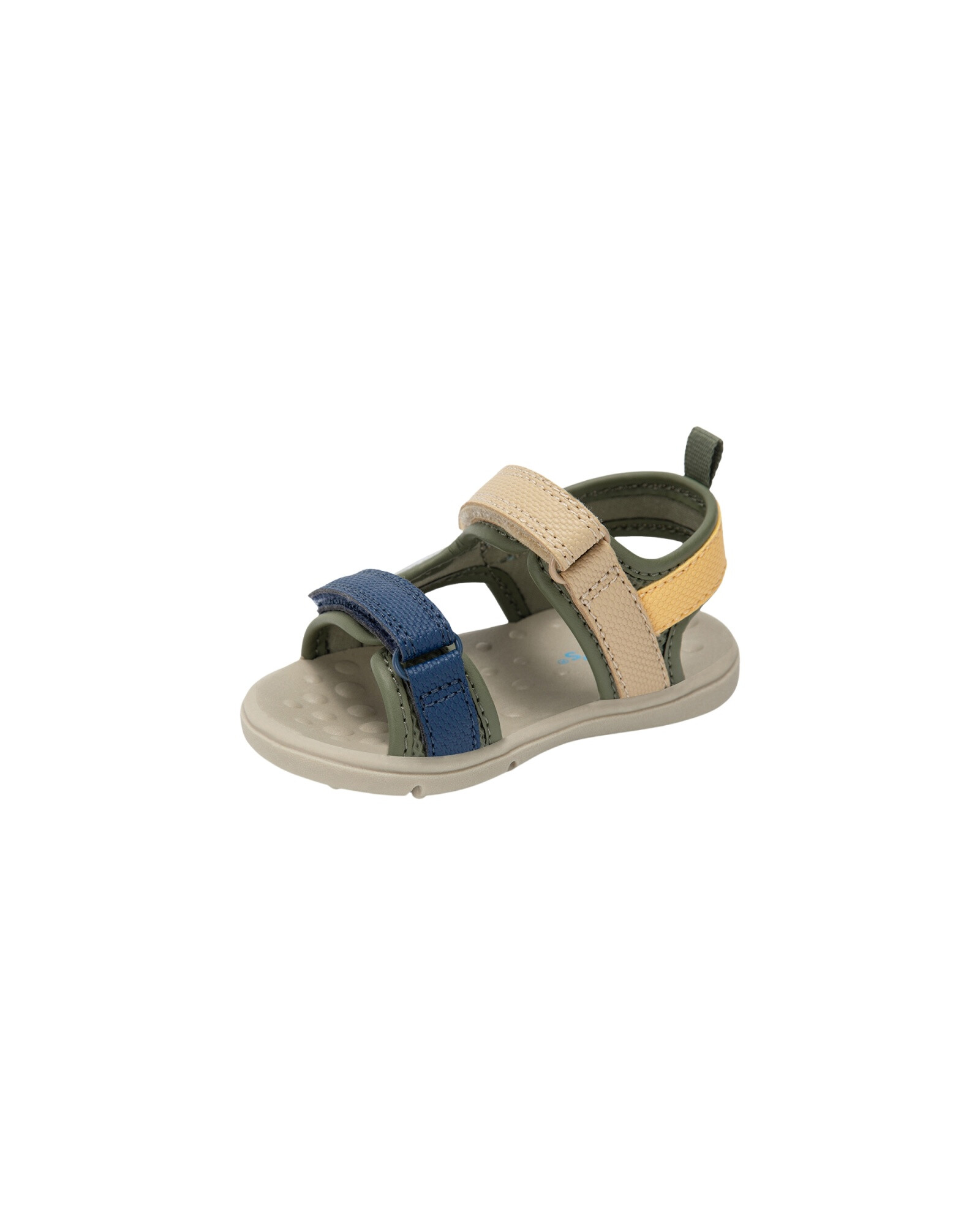 Sandalias con velcro, diseño con tiras multicolores Sin color