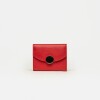 Billetera The Circle en cuero graneado Rojo