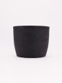 MACETERO REDONDO PRETO NEGRO