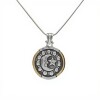 Dije Colgante Luna y Estrella-Plata quemada 925 y Oro-Sin Piedra-CP5530 sinpiedra