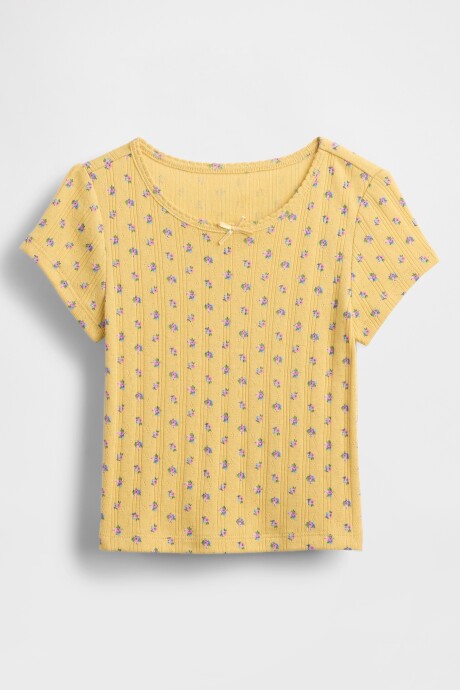 Remera Pointelle Toddler Niña French Almond