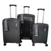 SET DE 3 VALIJAS MORE NEGRA POLIPROPILENO SET DE 3 VALIJAS MORE NEGRA POLIPROPILENO