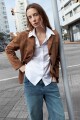 Camisa oversized mangas abullonadas blanco