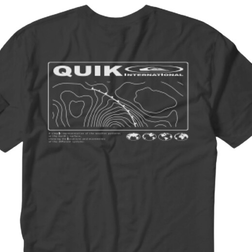 Remera Quiksilver Charts - Negro Remera Quiksilver Charts - Negro