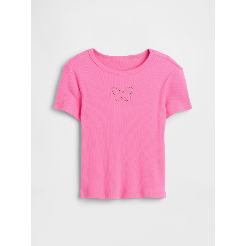 V-HS SS RIB TEE LOVE LETTER