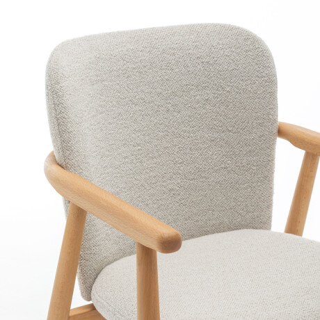 BUTACA DE COMEDOR MADERA NATURAL-BEIGE ALBA
