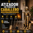 Atizador Soldado Kassel Set De 5 Piezas Base Cuadrada Ag212 ATIZADOR KASSEL AG212 74CM