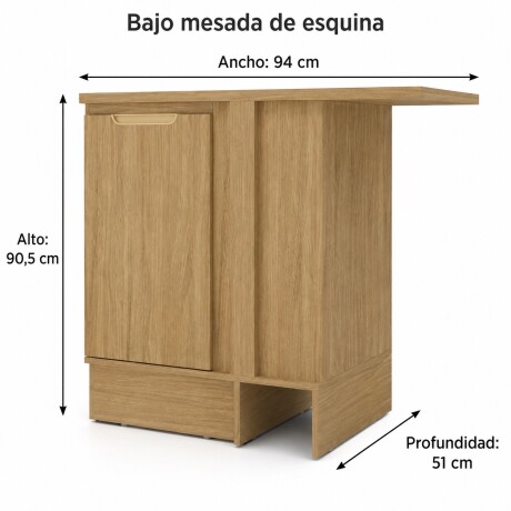 BAJO MESADA ESQUINERO 1 PUERTA ALACENA COCINA BAJO MESADA ESQUINERO 1 PUERTA ALACENA COCINA