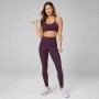 Legging Oasis High-Waisted Mujer Oxblood