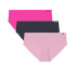 UA PURE STRETCH NO SHOW H-S (3 PACK)-PNK REBEL PINK-652