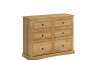 Cómoda 6 Cajones Madera Natural - Linea Mexicana Natural