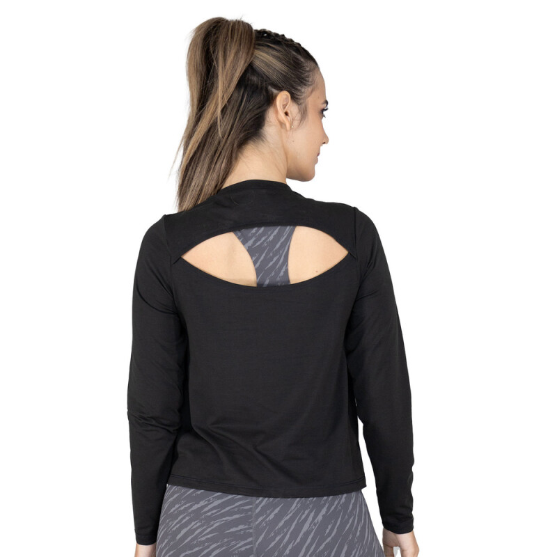 L/S FEM POLY/VIS/SPX EVERLAST SAVANNA BK W6 NEGRO