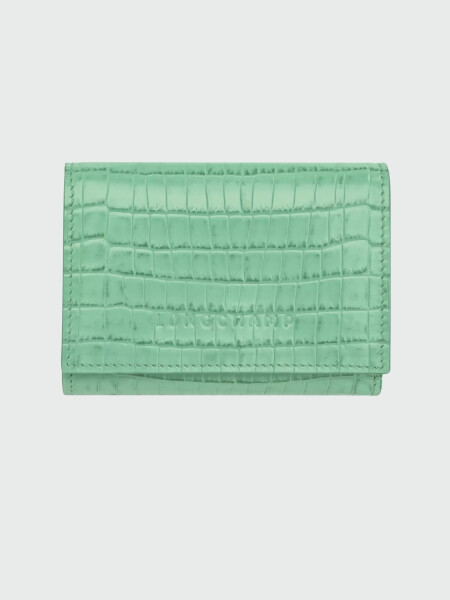 LONGCHAMP - Pocket Compact Wallet Azul navy