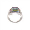 Anillo Chakras-Plata 925-Piedras Varias-AN3246 conpiedra