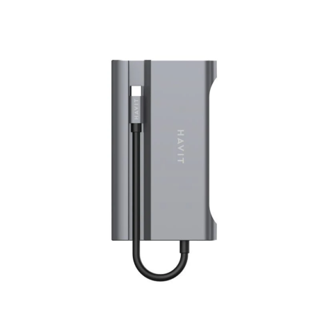 HUB MULIT-PUERTO HAVIT HB4001 7 EN 1 P/USB, HDMI, ETHERNET, VGA C/SOPORTE PARA CELULAR HUB MULIT-PUERTO HAVIT HB4001 7 EN 1 P/USB, HDMI, ETHERNET, VGA C/SOPORTE PARA CELULAR