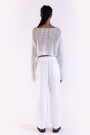CROP SWEATER Silver